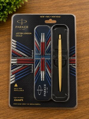 PARKER JOTTER LONDON GOLD BALL PEN MRP RS 630 (CRATE)