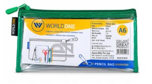 WORLDONE TRANSPARENT KIT A6 SIZE MRP RS 50