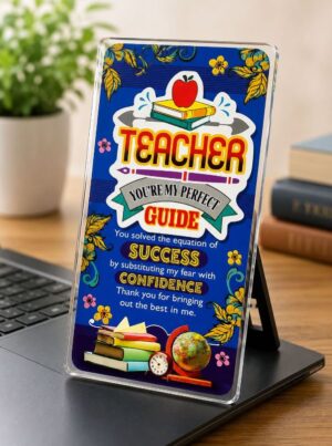 _ TEACHER QUOTE STAND 20 X 9 CM MRP RS 250 (TEACHER DAY CRATE)