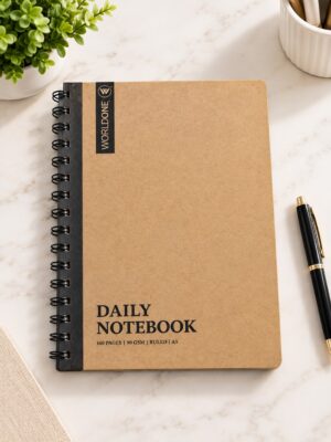 WORLDONE A5 KRAFT DIARY MRP RS 125