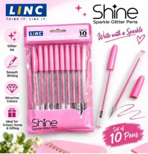 LINC SHINE GLITTER PEN PINK MRP RS 10 G2G2