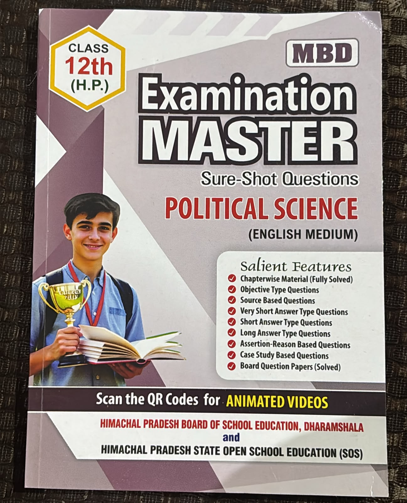 EXAMINATION MASTER POLITICAL SCIENCE ENGLISH MEDIUM HP CLASS 12TH MRP RS 170