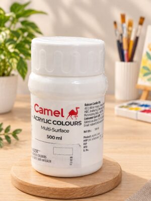 CAMEL ACRYLIC COLORS 500 ML (478 WHITE) MRP RS 420 G2M2
