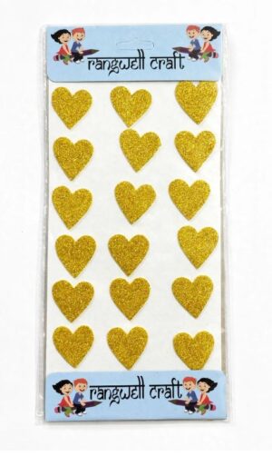 _GOLDEN HEART STICKER BIG RS 25 (RACK C5)