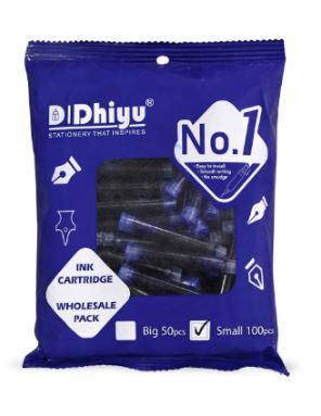 ////DHIYU INK CARTRIDGE BLUE (100 PCS PKT) MRP RS 250 G2A4