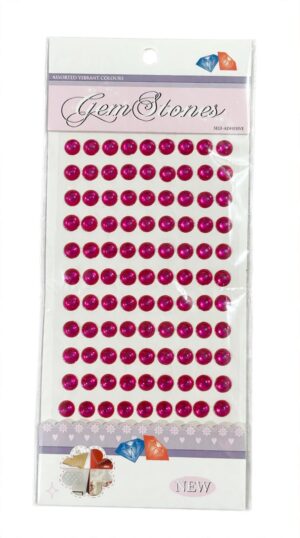 _PINK CRYSTAL BINDI BIG SIZE MRP RS 50 (DOMS STAND)