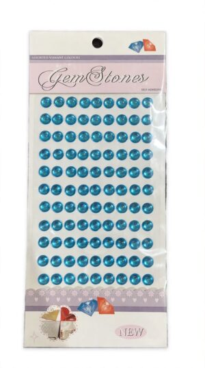 _SKY BLUE CRYSTAL STICKER BINDI MRP RS 50 (DOMS STAND)
