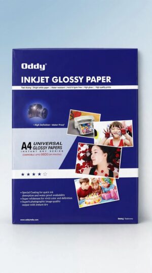 PHOTO GLOSSY PAPER DOUBLE SIDE GLOSSY PKT (20 SHEETS ) A4 SIZE MRP RS 249 G2H3
