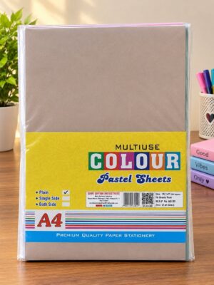 A4 SIZE PASTEL SHEET THIN MIX COLOR MRP RS 60 (G3G2)