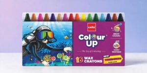 CELLO WAX CRAYONS 16 SHADES MRP RS 19.00 (G2G4)