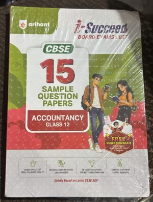 ARIHANT CBSE ACCOUNTANCY 15 SAMPLE QUESTION PAPERS CLASS 12TH (2026-27)MRP RS 350