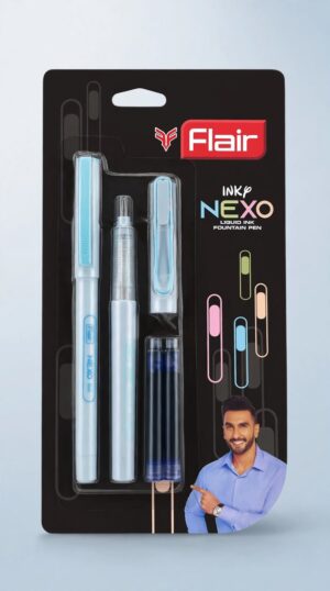FLAIR INK NEXO FOUNTAIN PEN BLUE MRP RS 60.00